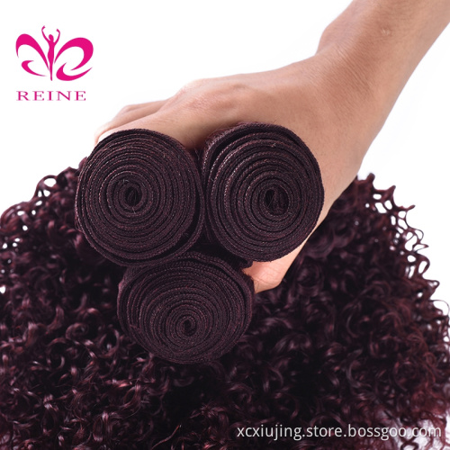 Wholesale malaysian color 99j hair weave dark red braiding hair cheap straight 100% malaysian human hair extension